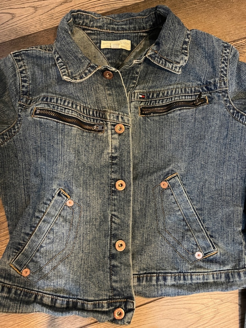 Girls Tommy Hilfiger jean jacket size L - Picture 3 of 7